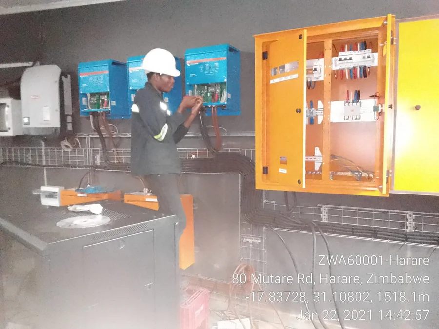 Total Energies Msasa solar installation